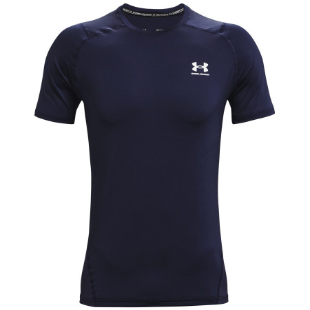 Maglietta da uomo Under Armour HG Armour Fitted SS blu scuro MidnightNavy//White