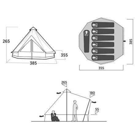 Tenda familiare Easy Camp Vaulen Tipi
