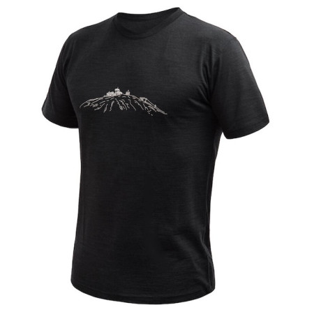 Maglietta funzionale da uomo Sensor Merino Cordura Peak nero černá