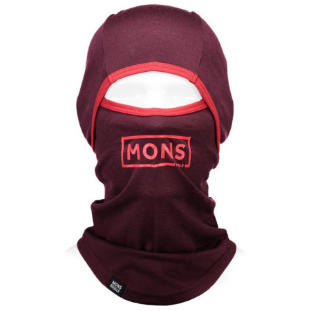 Passamontagna Mons Royale Santa Rosa Hinge Balaclava Box bordeaux Burgundy