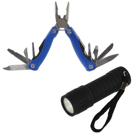 Set di attrezzi multiuso + lampadina tascabile Regatta Gadget Box blu/nero Misc
