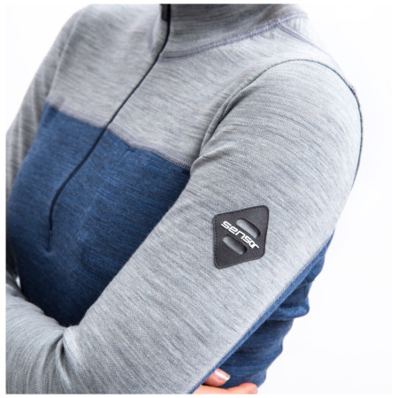 Maglietta sportiva da donna Sensor Merino Bold manica lunga zip