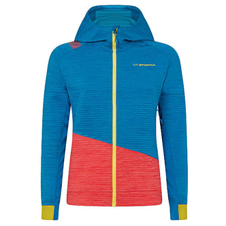Felpa da donna La Sportiva Aim Hoody W blu Neptune/Hibiscus