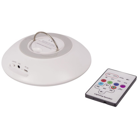 Lampada e altoparlante Bo-Camp Aereola bianco White