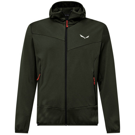 Felpa funzionale da uomo Salewa Puez Altavia Pl Hd Jkt M verde scuro dark olive