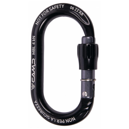 Moschettone Camp Ekto Lock nero Black