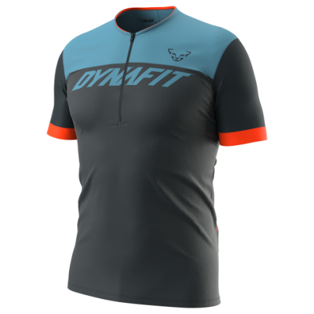 Maglia da ciclismo da uomo Dynafit Ride Light 1/2 Zip SS Tee M blu/nero blueberry STORM BLUE/8070
