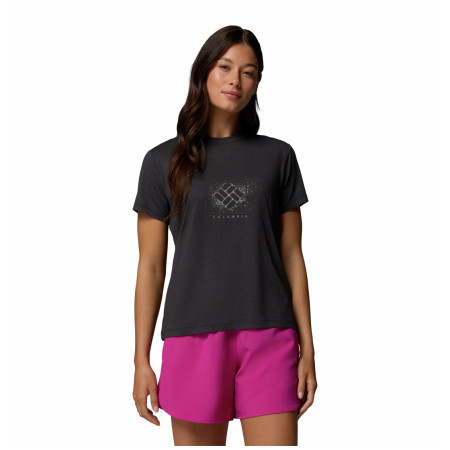 Maglietta da donna Columbia Parsons Point™ SS Graphic Tee nero Black Heather, Splattered