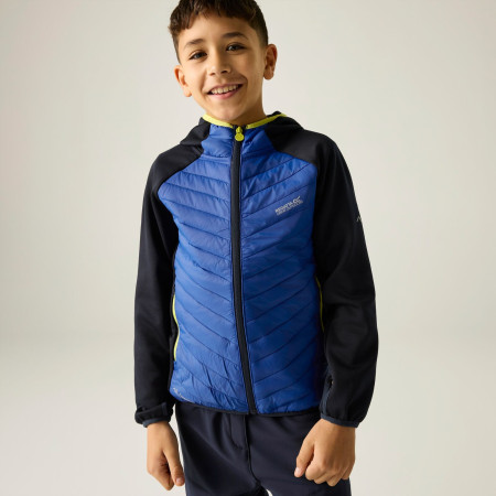 Giacca da bambino Regatta Junior Andreson Hybrid Nvy/OlympBlu