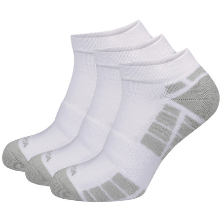 Calze MOOA Silver Bamboo Low 3-pack bianco/grigio White/Grey