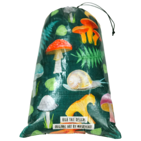 Custodia High Tail Designs Drawstring Stuff Sack Forest Mushroom verde Forest Mushroom