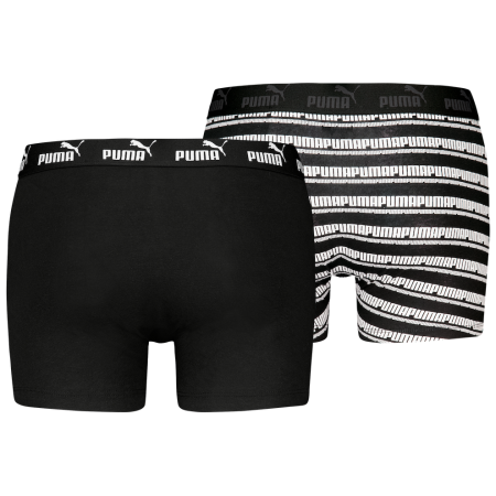 Boxer da uomo Puma Elements Striped Boxers 2P