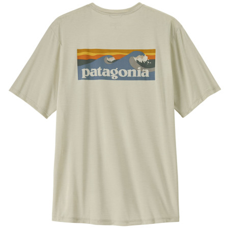 Maglietta da uomo Patagonia Men's Capilene Cool Daily Shirt - Boardshort Logo beige Dyno White