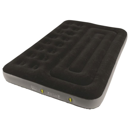 Materasso gonfiabile Outwell Classic Double Two Chamber nero/grigio Black & Grey