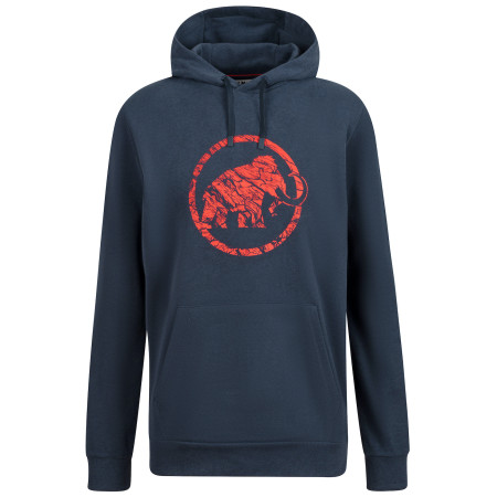 Felpa da uomo Mammut ML Hoody (2022) blu/rosso MarineMelangePrt