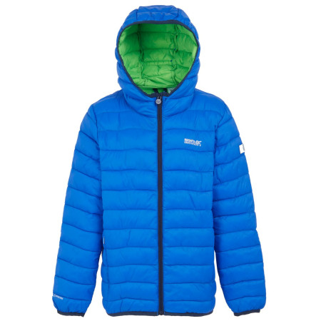 Giacca invernale per bambini Regatta Junior Hooded Marizion Aviator Blue blu Aviator Blue Wild Lime