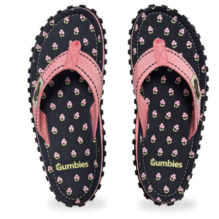 Infradito da donna Gumbies Primrose nero/rosa Primrose