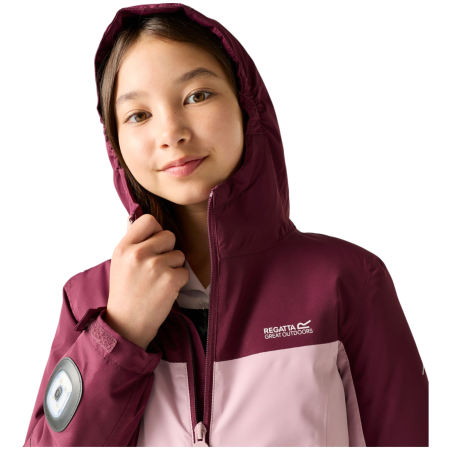 Giacca invernale per bambini Regatta Beamz Fig/Powder Lilac