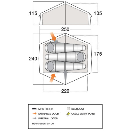 Tenda da trekking Vango Apex Compact 300