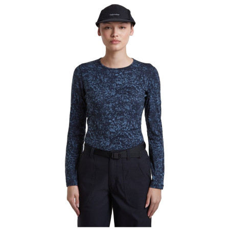 Maglietta sportiva da donna Icebreaker Women M 200 Oasis LS Crewe Moss BloomAOP
