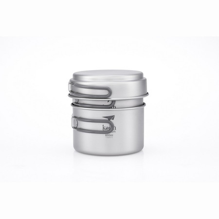 Set di stoviglie Keith Titanium Titanium pot and Pan Cook Set 3-Piece