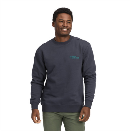 Felpa da uomo Black Diamond M Mini Stacked Crewneck