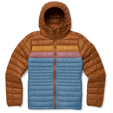Piumino da donna Cotopaxi W'S Fuego Down Hooded Jacket marrone/blu Sienna and Fjord