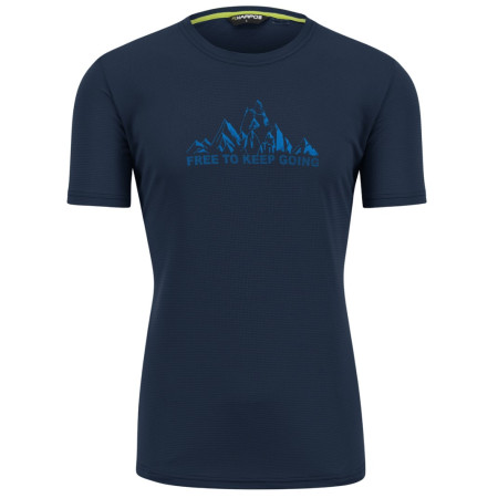 Maglietta da uomo Karpos Loma Print Jersey blu scuro Outer Space/Indigo B./Tangerin