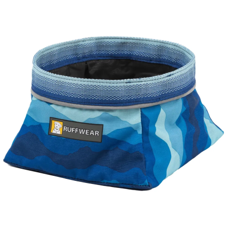 Ciotola per cani Ruffwear Quencher™ Bowl blu Coastal Mountains