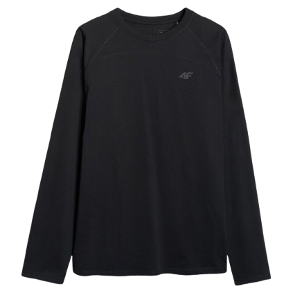 Maglietta da uomo 4F Longsleeve M474 nero DEEP BLACK