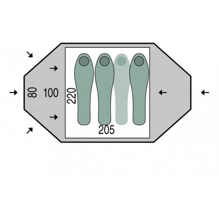 Tenda Pinguin Tornado 3 Duralu