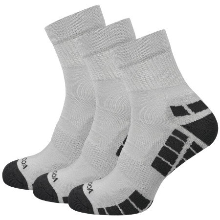 Calze MOOA Silver Bamboo Mid 3-pack grigio Grey/Grey