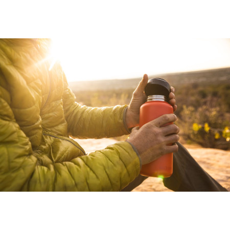 Bottiglia in acciaio inox Klean Kanteen Wide w/Wide Loop Cap - brushed stainless 1182 ml