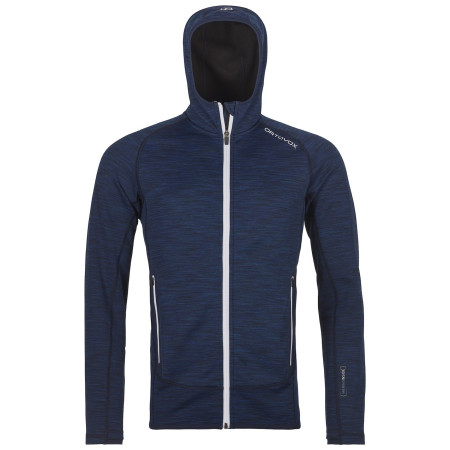Felpa da uomo Ortovox Fleece Space Dyed Hoody blu scuro DarkNavyBlend