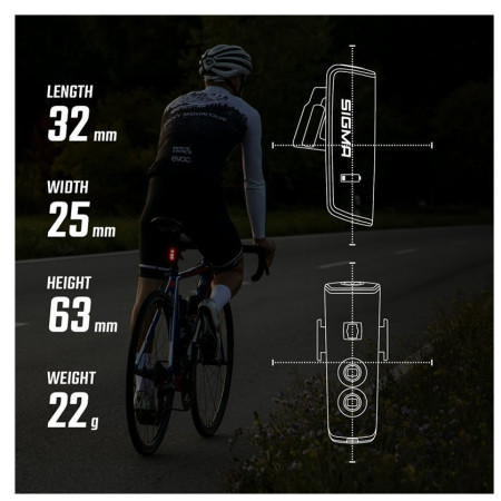 Luci anteriori / posteriori Sigma Aura 100 + Blaze Link