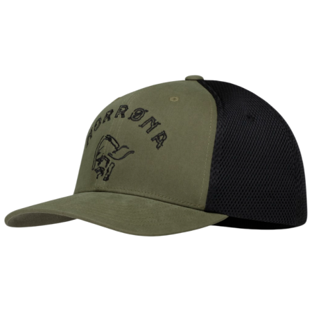 Berretto con visiera Norrona 29 Flexfit 3D Cap verde/nero Olive Night/Caviar Black