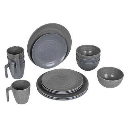 Set di stoviglie Bo-Camp Tableware 100% Melamine Stone