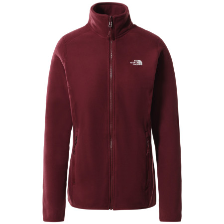 Felpa da donna The North Face 100 Glacier Full Zip rosso RegalRed