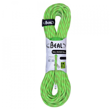 Corda da arrampicata Beal Wall Cruiser 9,6 mm (30 m) verde green