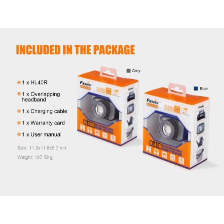 Lampada frontale Fenix HL40R