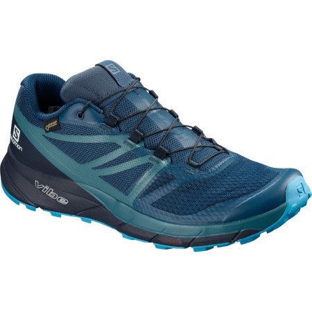 Scarpe da uomo Salomon Sense Ride2 Gtx Invisible Fit blu Poseidon/NavyBlazer/HawaiianOcean