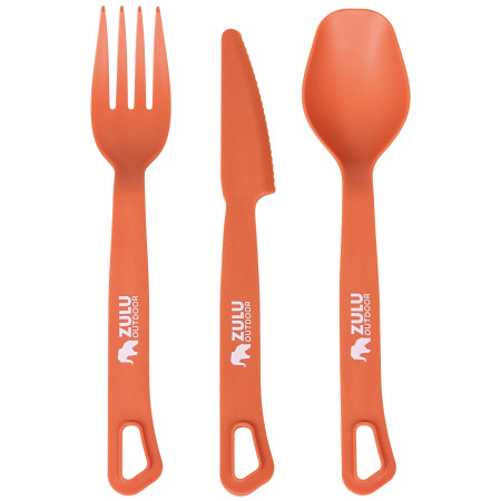 Set di posate Zulu Easy Picnic Cuttlery 3in1 arancione orange