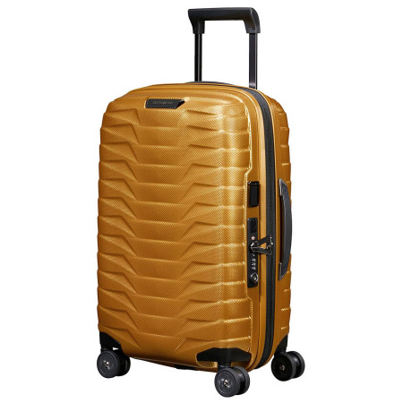 Valigia da viaggio Samsonite Proxis Spinner 55 EXP Width oro Honey Gold