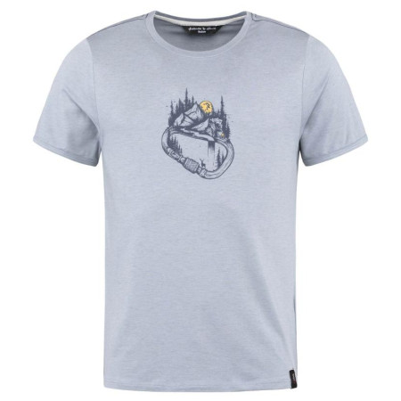 Maglietta da uomo Chillaz Solstein Carabiner Forest azzurro Grey Blue Melange