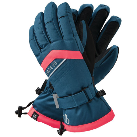 Guanti da sci da donna Dare 2b Charisma blu/rosa DarkDenim/NeonPink