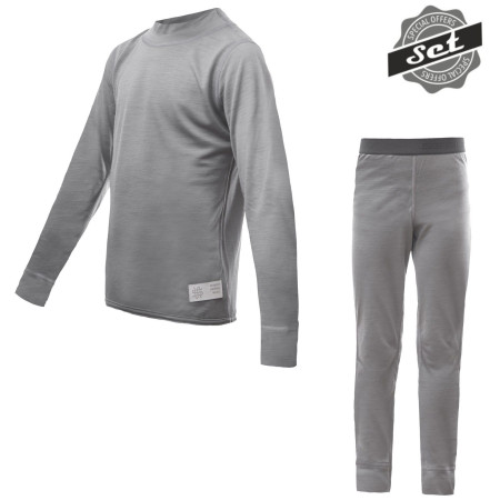 Intimo sportivo per bambini Sensor Merino Active Set grigio