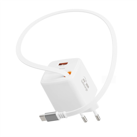 Adattatore Swissten SlideCharge Gan 30W, 1X USB-A 18W