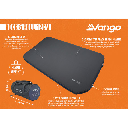 Materasso autogonfiante Vango Rock & Roll 12cm