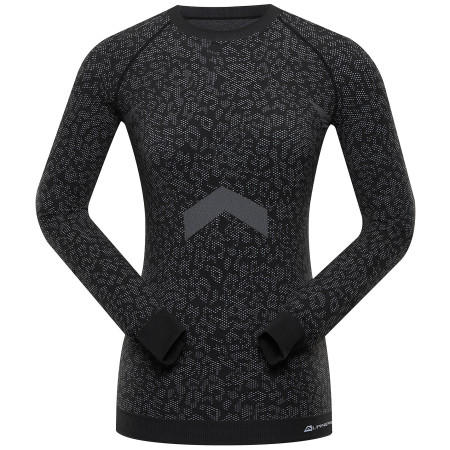 Maglietta sportiva da donna Alpine Pro Padona nero creme