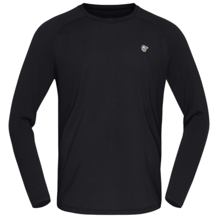 Maglietta funzionale da uomo Norrona femund pureUll Long Sleeve nero Caviar Black